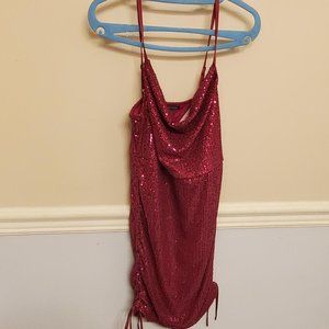 wild fable women's purple sequin dress nwt